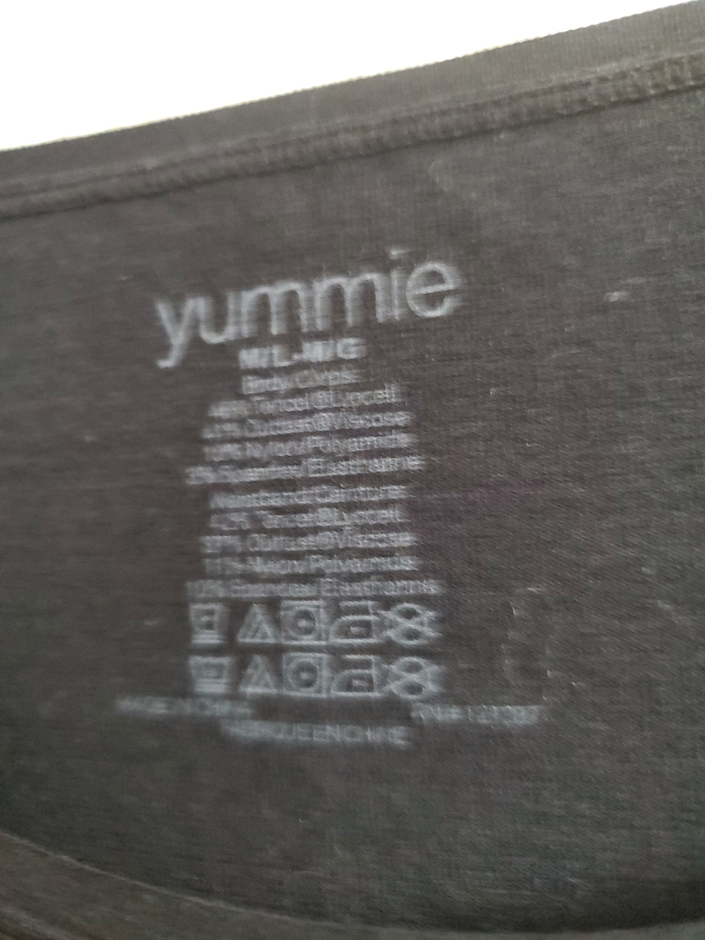 Yummie Black Long Sleeve Snap-Closure Bodysuit - Picture 7 of 8